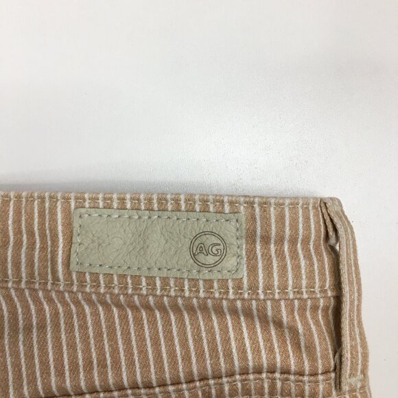 AG Adriano Goldschmied Tan Striped Jeans - Picture 9 of 14